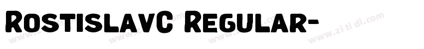 RostislavC Regular字体转换